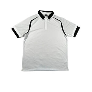 PXG Polo Shirt Mens Sz XXL White Short Sleeve Mesh Nick Jonas Casual Performance